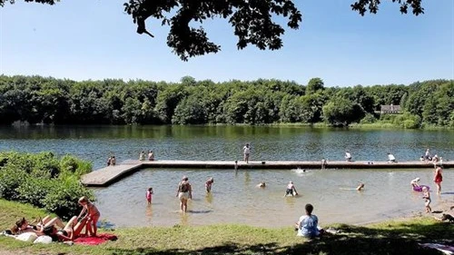 Skjolden, badestrand ved Sorø Sø
